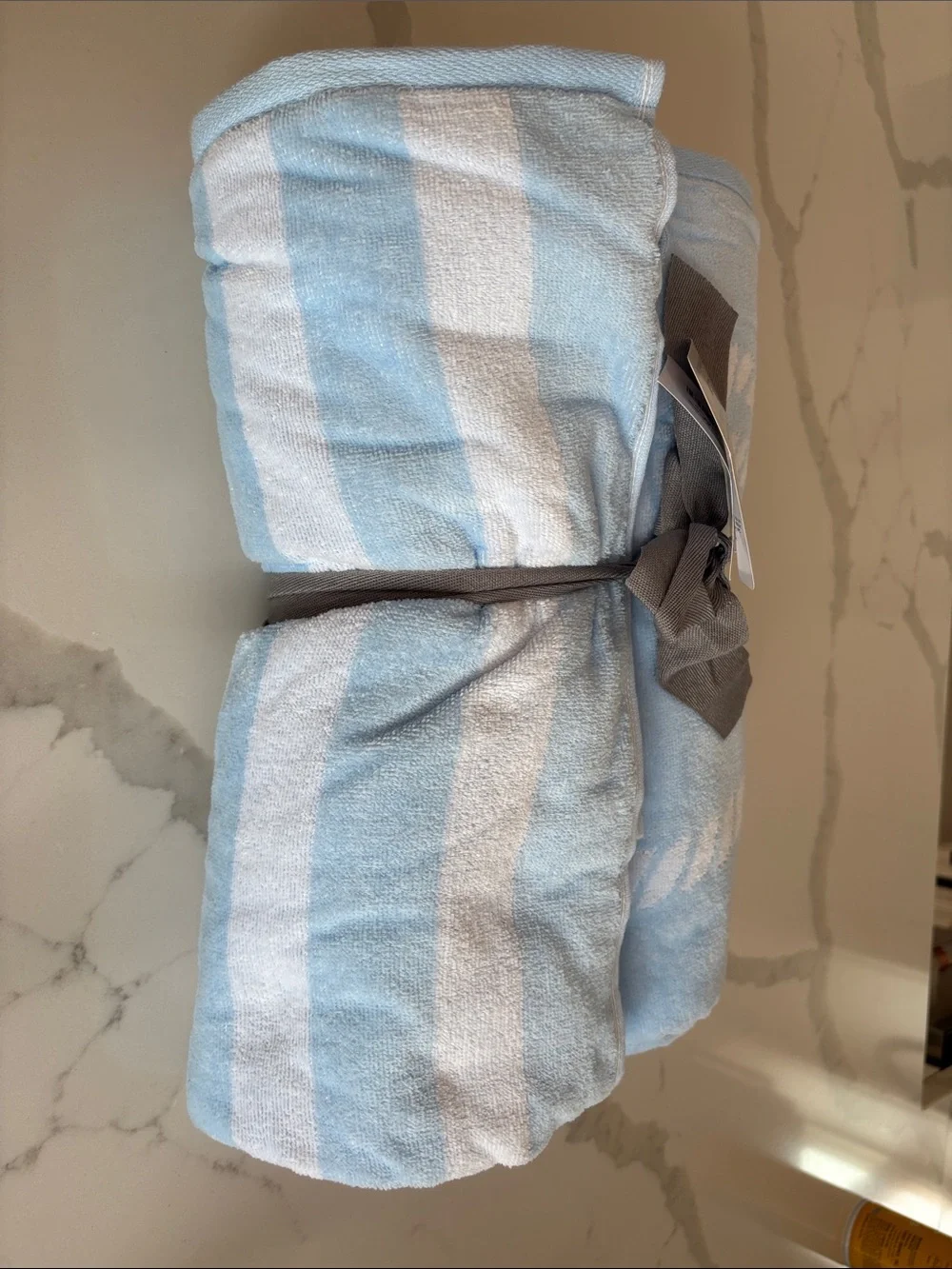 Better Homes & Gardens 2 Pack Beach Towels Blue Rope Stripe NWT 38x72